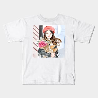 Paris girl Kids T-Shirt